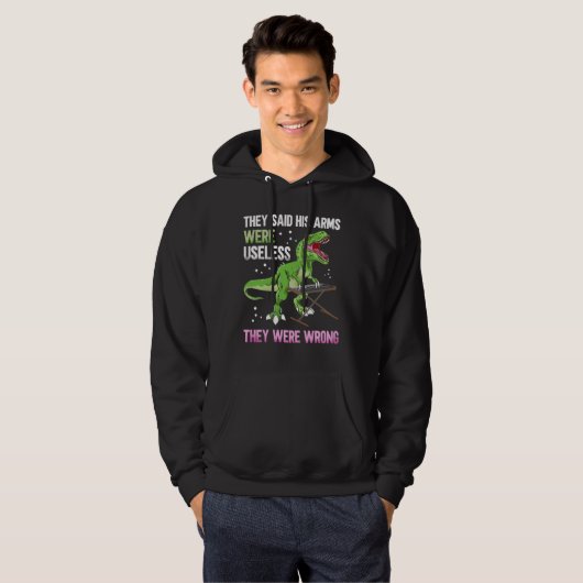 Funny Useless Arms T Rex Pianist Hoodie (Vorne ganz)