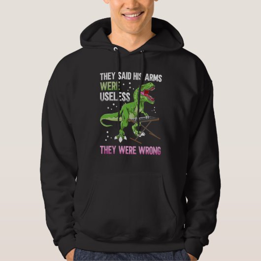 Funny Useless Arms T Rex Pianist Hoodie (Vorderseite)