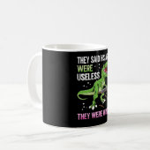 Funny Useless Arms T Rex Pianist Kaffeetasse (Vorderseite Links)