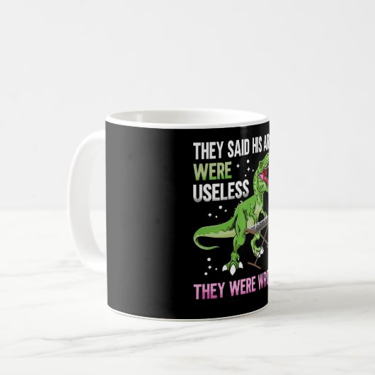 Funny Useless Arms T Rex Pianist Kaffeetasse (Vorderseite Links)