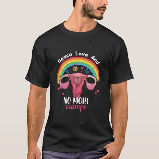 Funny Uterus Hysterektomie Ovarielle Cartoon T- T-Shirt (Vorderseite)