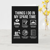 Funny Vacation Lover Spare Time Travel Planning Karte (Gelbe Blume)
