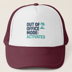 Funny Vacation Trucker Hat - Work Break Geschenk Truckerkappe