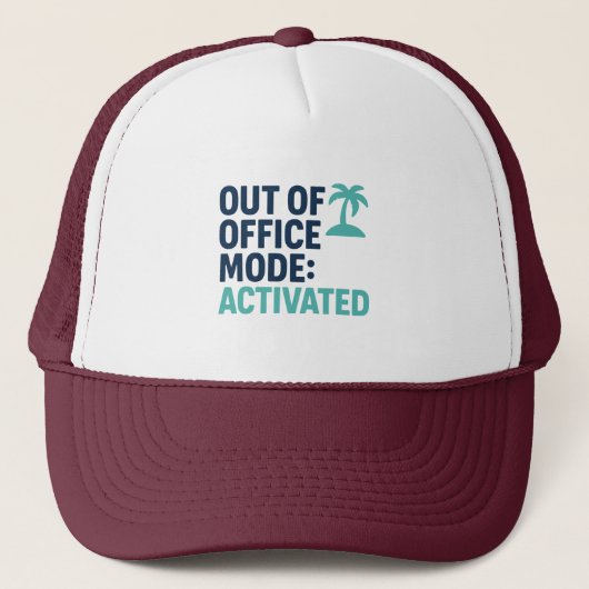 Funny Vacation Trucker Hat - Work Break Geschenk Truckerkappe (Vorderseite)