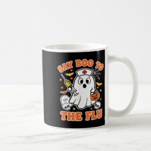 Funny Vaccine sagt Boo zum Grippegasturse Hallo Kaffeetasse