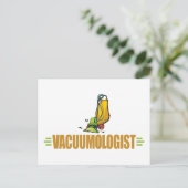 Funny Vacuuming Postkarte (Stehend Vorderseite)