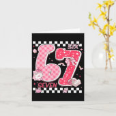 Funny Valentine 67 Six Seven Meme Nk Bow Boy Girl  Karte (Gelbe Blume)