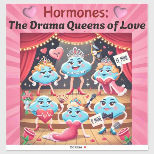 Funny Valentine Art Aufkleber (Blatt)