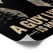 Funny Valentine Bigfoot Heart A Guy Like Me Is Har Poster (Ecke)