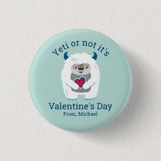 Funny Valentine Button (Vorderseite)