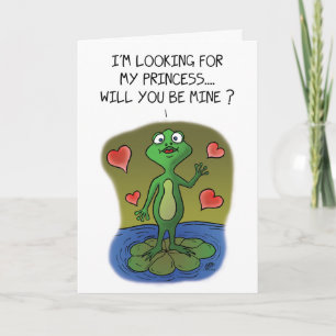Funny Valentine Cards: Frosch-Liebe Feiertagskarte