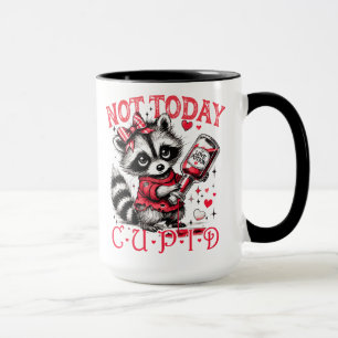 Funny Valentine Coffee Tasse, Raccoon Valentine Ta Tasse