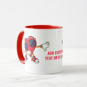 Funny Valentine Dabbing Herz Valentine Tasse (Vorderseite Links)