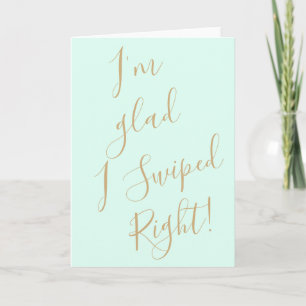 Funny Valentine Day Card Ich bin froh, dass ich ri Feiertagskarte