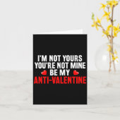 Funny Valentine Em For Valentines Day Be My Anti-v Karte (Gelbe Blume)
