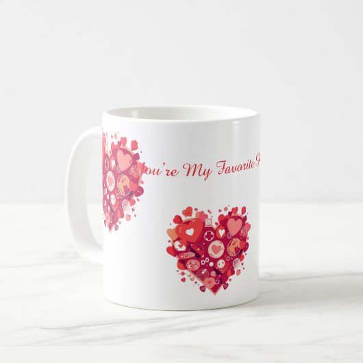 Funny Valentine Gift for Couple Kaffeetasse (Vorderseite Links)