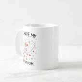 Funny Valentine Goose Coquette You Make My Heart G Kaffeetasse (Vorderseite Links)