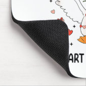 Funny Valentine Goose Coquette You Make My Heart G Mousepad (Ecke)