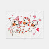 Funny Valentine Goose Nk Coquette Valentines Girls Fleecedecke (Vorderseite (Horizontal))