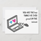 Funny Valentine Hearts Computer Ankündigung (Vorderseite)