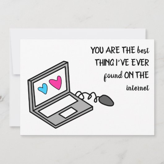 Funny Valentine Hearts Computer Ankündigung (Vorderseite)