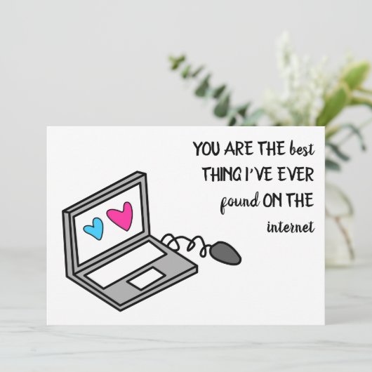 Funny Valentine Hearts Computer Ankündigung (Stehend Vorderseite)