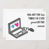 Funny Valentine Hearts Computer Ankündigung (Vorne/Hinten)