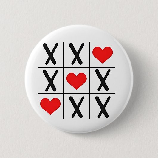 Funny Valentine Hörknödel Matching Liebhaber Button (Vorderseite)