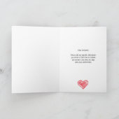 Funny Valentine I Shaved meine Legen geklappt Karte (Innenseite)