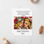 Funny Valentine Mitteilungskarte (Vorderseite/Rückseite Beispiel)