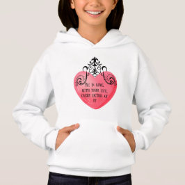 Funny Valentine pink heart Hoodie