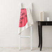 Funny Valentine pink heart Sherpadecke (Beispiel)