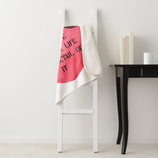 Funny Valentine pink heart Sherpadecke (Beispiel)