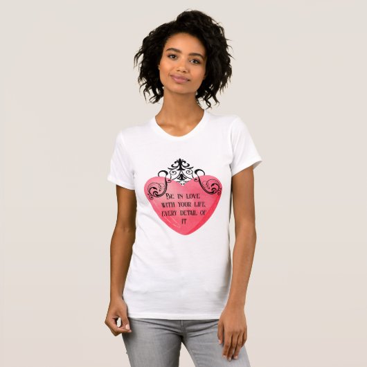 Funny Valentine pink heart T-Shirt (Vorne ganz)