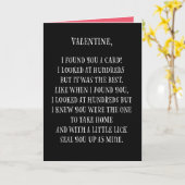 Funny Valentine Poem Card Karte (Gelbe Blume)