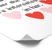 Funny valentine quotes - Valentine quotes for her Poster (Ecke)