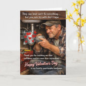 Funny Valentine’s Cards for Dads Karte (Gelbe Blume)