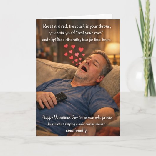 Funny Valentine’s Cards for Dads Karte (Vorderseite)