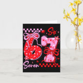 Funny Valentine’s Day 67 Meme 6 7 Valentine Bow He Karte (Gelbe Blume)