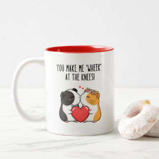 Funny Valentine’s Day Guinea Pig Mug, Zweifarbige Tasse