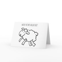 FUNNY Valentine Sheep Wooly meine Valentinkarte