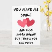 Funny Valentine Sie lassen mich lächeln geklappt Karte (Gelbe Blume)