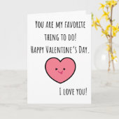Funny Valentine Sie sind mein Lieblingslied geklap Karte (Gelbe Blume)