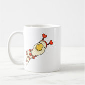 Funny Valentine Silly Gooses Duck Heart Love Match Kaffeetasse (Links)