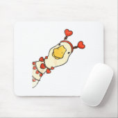 Funny Valentine Silly Gooses Duck Heart Love Match Mousepad (Mit Mouse)