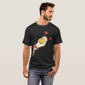 Funny Valentine Silly Gooses Duck Heart Love Match T-Shirt (Vorne ganz)
