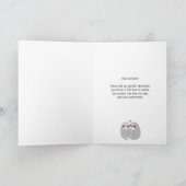 Funny Valentine sitzt neben Ihnen geklappt Karte (Innenseite)