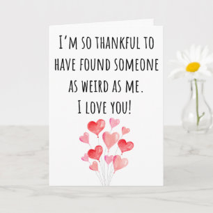 Funny Valentine, so seltsam ich auch klatschte Karte