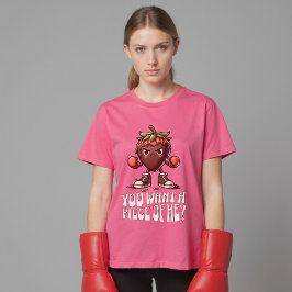 Funny Valentine Strawberry will du mir ein Stück T-Shirt