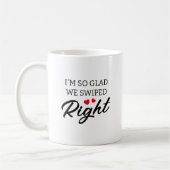 Funny Valentine Swiped Rechts Kaffeetasse (Links)